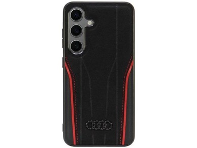 Audi Genuine Leather MagSafe S24 S921 black-red hardcase AU-TPUPCS24-R8/D3-RD Audi Genuine Leather MagSafe S24 S921 black-red hardcase AU-TPUPCS24-R8/D3-RD