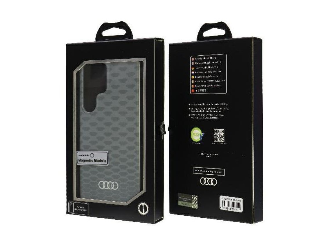 Audi IML Stitching Pattern MagSafe Case S24 Ultra S928 gray/gray hardcase AU-IMLMS24U-Q5/D3-GY