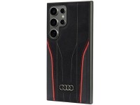 Capa rígida Audi Genuine Leather MagSafe S24 Ultra S928 preta e vermelha AU-TPUPCS24U-R8/D3-RD Capa rígida Audi Genuine Leather MagSafe S24 Ultra S928 preta e vermelha AU-TPUPCS24U-R8/D3-RD
