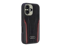 Audi Genuine Leather MagSafe iPhone 16 6.1" black-red hardcase AU-TPUPCMIP16-R8/D3-RD Audi Genuine Leather MagSafe iPhone 16 6.1" black-red hardcase AU-TPUPCMIP16-R8/D3-RD