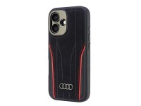 Audi Genuine Leather MagSafe iPhone 16 6.1" black-red hardcase AU-TPUPCMIP16-R8/D3-RD Audi Genuine Leather MagSafe iPhone 16 6.1" black-red hardcase AU-TPUPCMIP16-R8/D3-RD