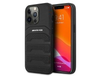 AMG Leather Debossed Lines case for iPhone 13 Pro / iPhone 13 - black AMG Leather Debossed Lines case for iPhone 13 Pro / iPhone 13 - black