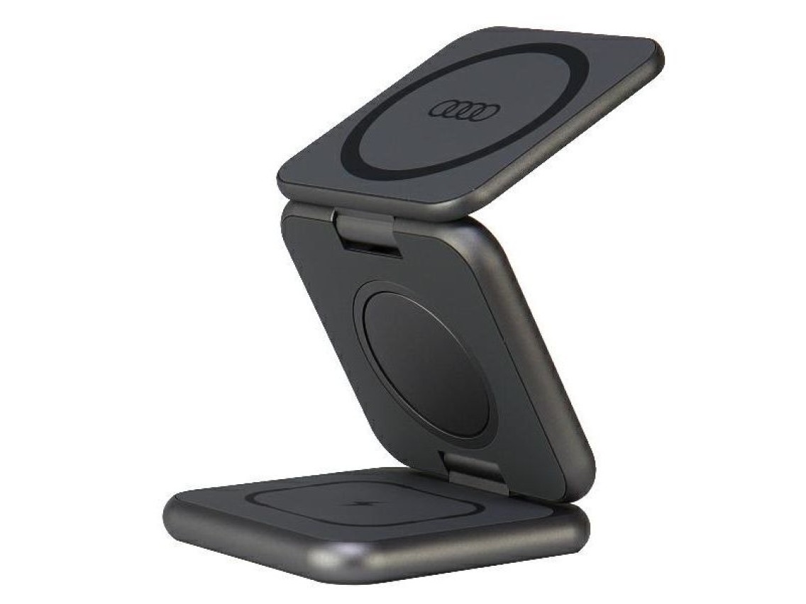 Audi Big Logo foldable inductive charger 3in1 0 - gray