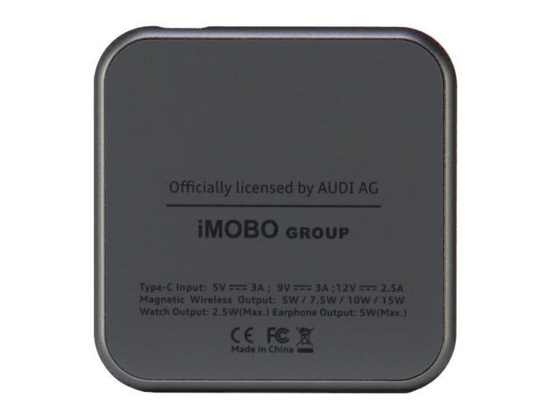 Audi Big Logo foldable inductive charger 3in1 0 - gray