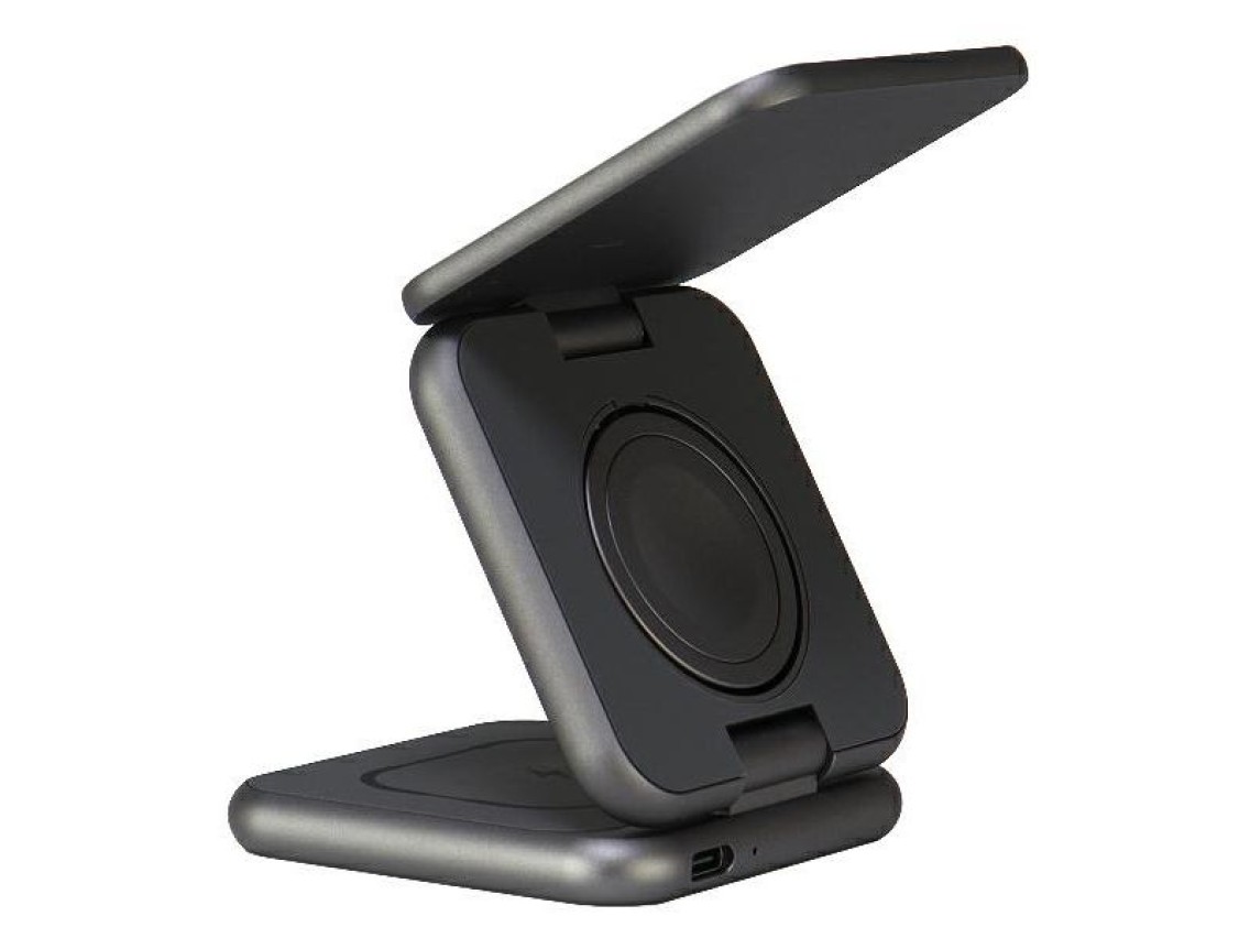Audi Big Logo foldable inductive charger 3in1 0 - gray