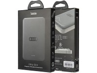 Powerbank Audi Big Logo MagSafe inductive 15W 5000mAh - gray