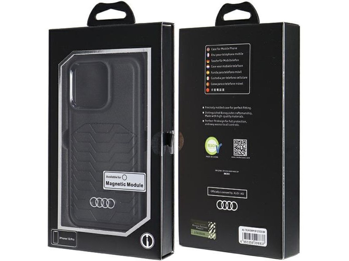 Audi Synthetic Leather case with MagSafe for iPhone 13 Pro / 13 - black