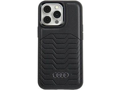 Audi Synthetic Leather case with MagSafe for iPhone 13 Pro Max - black Audi Synthetic Leather case with MagSafe for iPhone 13 Pro Max - black