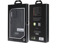Audi Synthetic Leather case with MagSafe for iPhone 13 Pro / 13 - black Audi Synthetic Leather case with MagSafe for iPhone 13 Pro / 13 - black