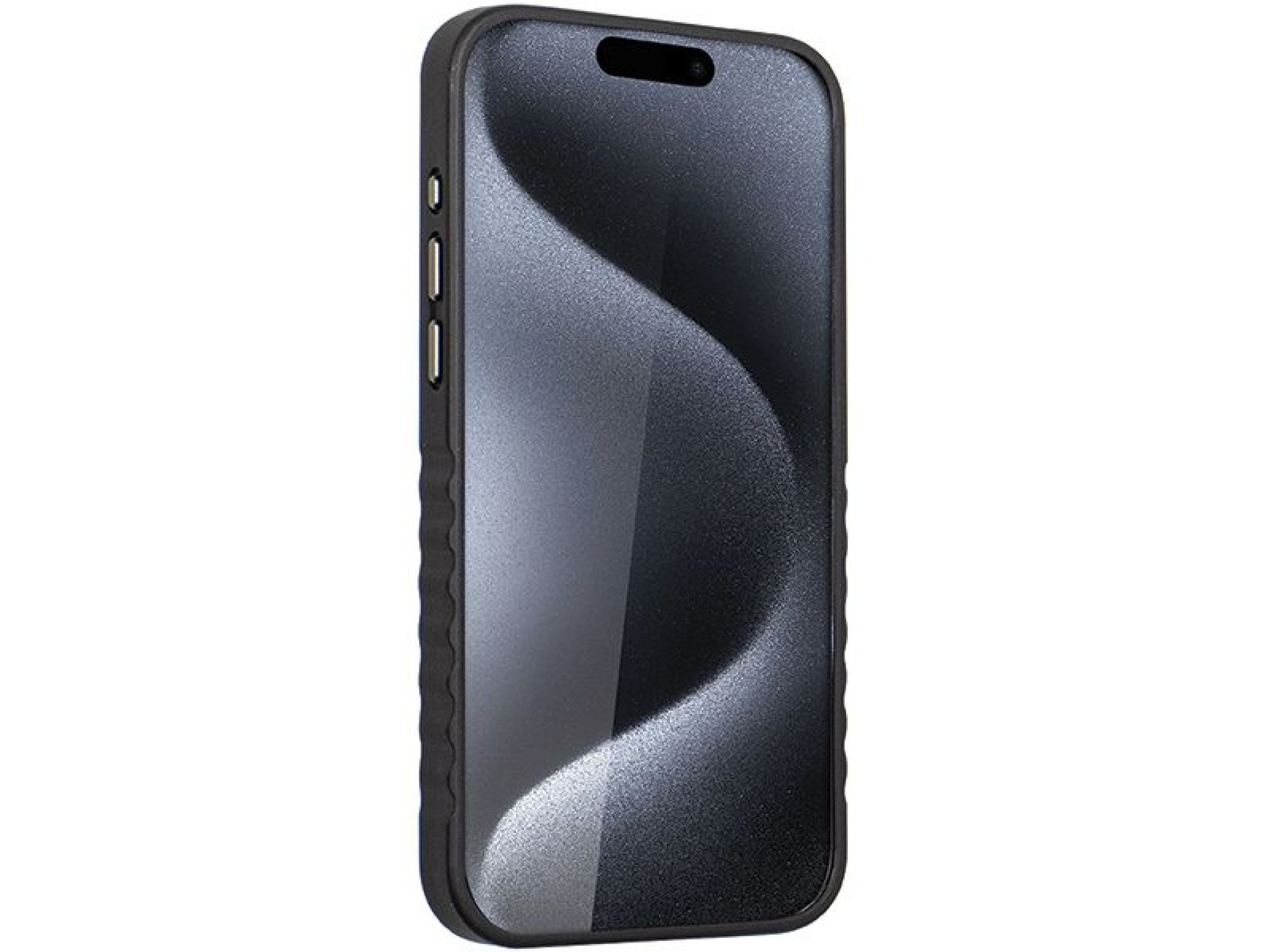 Audi Genuine Leather case with MagSafe for iPhone 15 Pro Max - black and red