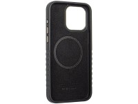 Audi Genuine Leather case with MagSafe for iPhone 15 Pro - black and red Audi Genuine Leather case with MagSafe for iPhone 15 Pro - black and red