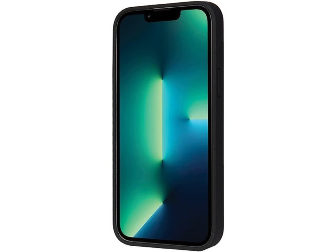 Capa Audi em couro sintético com MagSafe para iPhone 13 Pro Max - preta