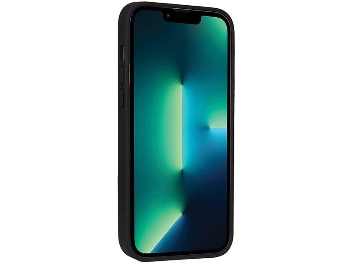 Capa Audi em couro sintético com MagSafe para iPhone 13 Pro Max - preta