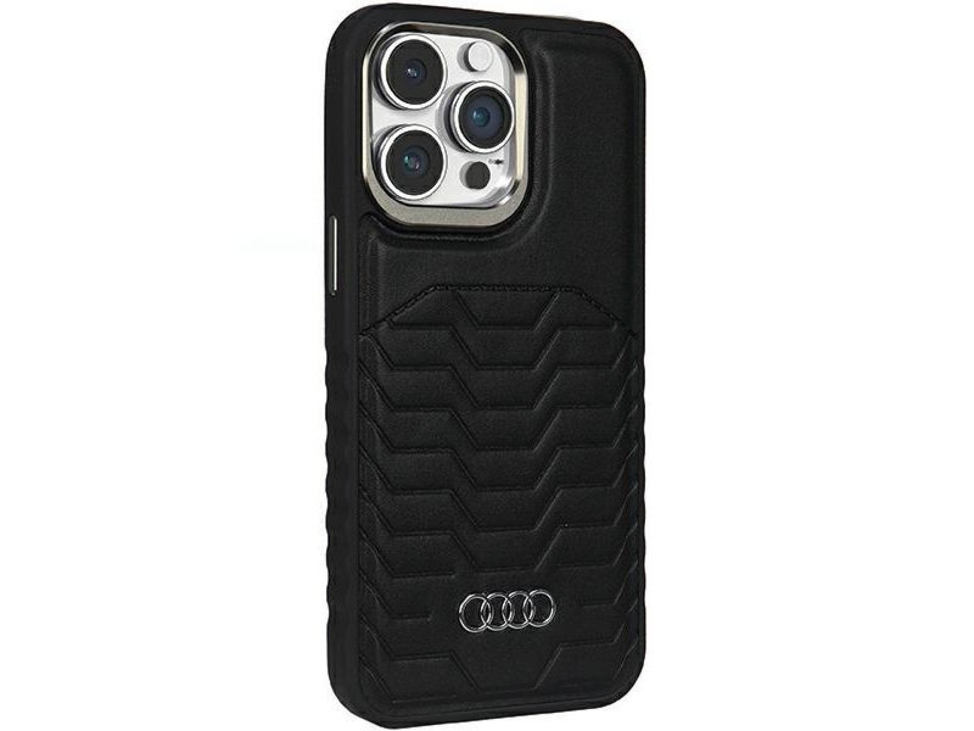 Audi Synthetic Leather case with MagSafe for iPhone 15 Pro - black