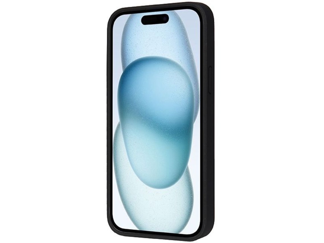 Capa Audi em couro sintético com MagSafe para iPhone 15/14/13 - Preta