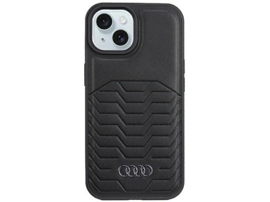 Audi Synthetic Leather Case with MagSafe for iPhone 15/14/13 - Black Audi Synthetic Leather Case with MagSafe for iPhone 15/14/13 - Black