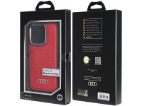 Audi Synthetic Leather case with MagSafe for iPhone 14 Pro - red Audi Synthetic Leather case with MagSafe for iPhone 14 Pro - red