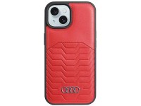 Funda Audi de piel sintética con MagSafe para iPhone 15 / 14 / 13 - roja Funda Audi de piel sintética con MagSafe para iPhone 15 / 14 / 13 - roja
