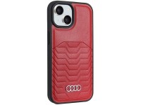 Funda Audi de piel sintética con MagSafe para iPhone 15 / 14 / 13 - roja Funda Audi de piel sintética con MagSafe para iPhone 15 / 14 / 13 - roja