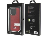 Funda Audi de piel sintética con MagSafe para iPhone 15 Pro - roja Funda Audi de piel sintética con MagSafe para iPhone 15 Pro - roja