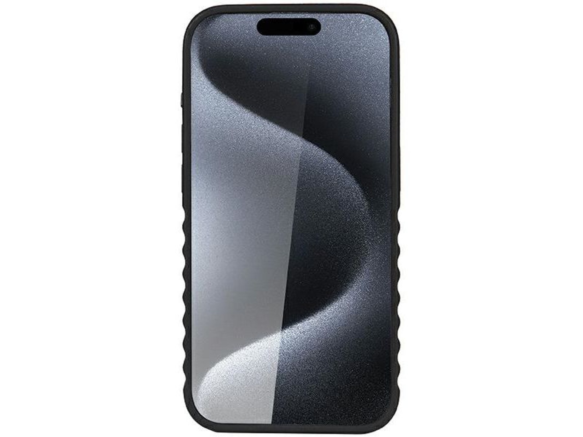 Capa Audi em couro sintético com MagSafe para iPhone 15 Pro Max - preta