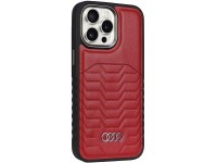 Funda Audi de piel sintética con MagSafe para iPhone 15 Pro Max - roja Funda Audi de piel sintética con MagSafe para iPhone 15 Pro Max - roja