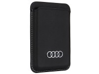 Carteira magnética Audi em couro sintético compatível com MagSafe - preta Carteira magnética Audi em couro sintético compatível com MagSafe - preta
