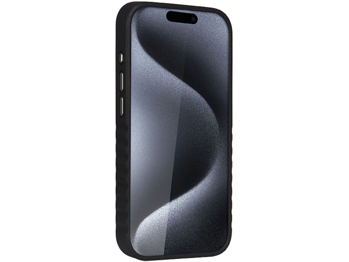 Capa Audi em couro sintético com MagSafe para iPhone 15 Pro - marrom