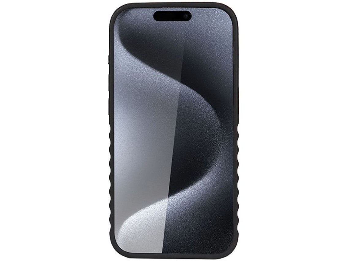 Capa Audi em couro sintético com MagSafe para iPhone 15 Pro - marrom