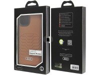 Funda Audi de piel sintética con MagSafe para iPhone 15 Plus / 14 Plus - Marrón Funda Audi de piel sintética con MagSafe para iPhone 15 Plus / 14 Plus - Marrón