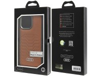 Audi Synthetic Leather case with MagSafe for iPhone 15 Pro Max - brown Audi Synthetic Leather case with MagSafe for iPhone 15 Pro Max - brown