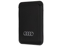 Carteira magnética Audi em couro sintético compatível com MagSafe - preta Carteira magnética Audi em couro sintético compatível com MagSafe - preta