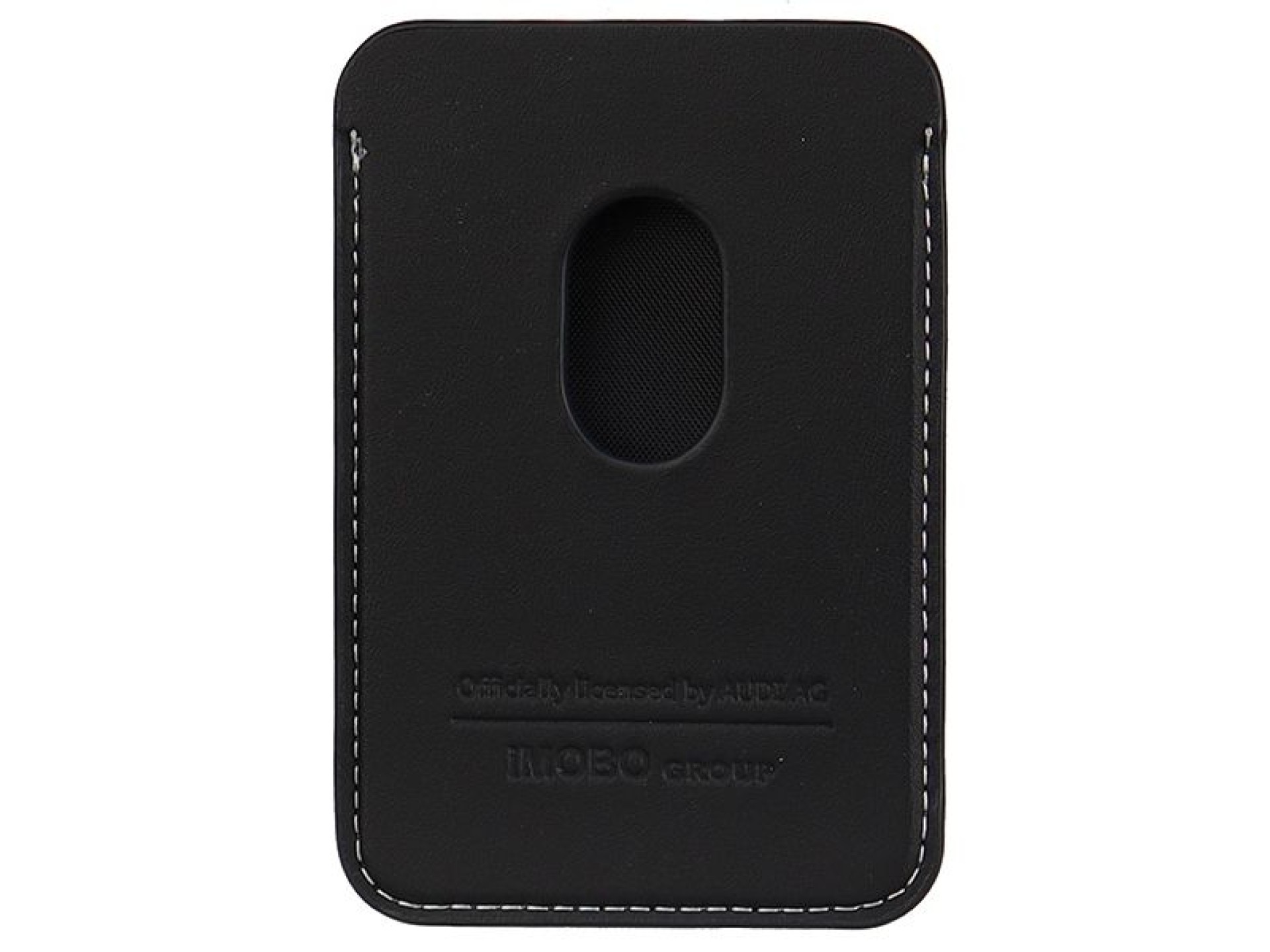 Cartera magnética Audi de piel sintética compatible con MagSafe - negra