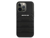 AMG Leather Debossed Lines case for iPhone 13 Pro / iPhone 13 - black AMG Leather Debossed Lines case for iPhone 13 Pro / iPhone 13 - black