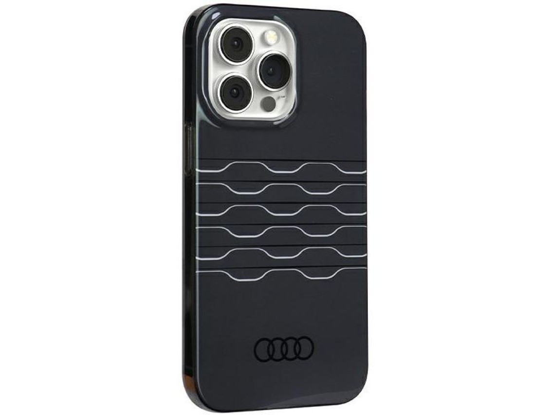 Capa Audi IML MagSafe para iPhone 13 Pro Max - preta