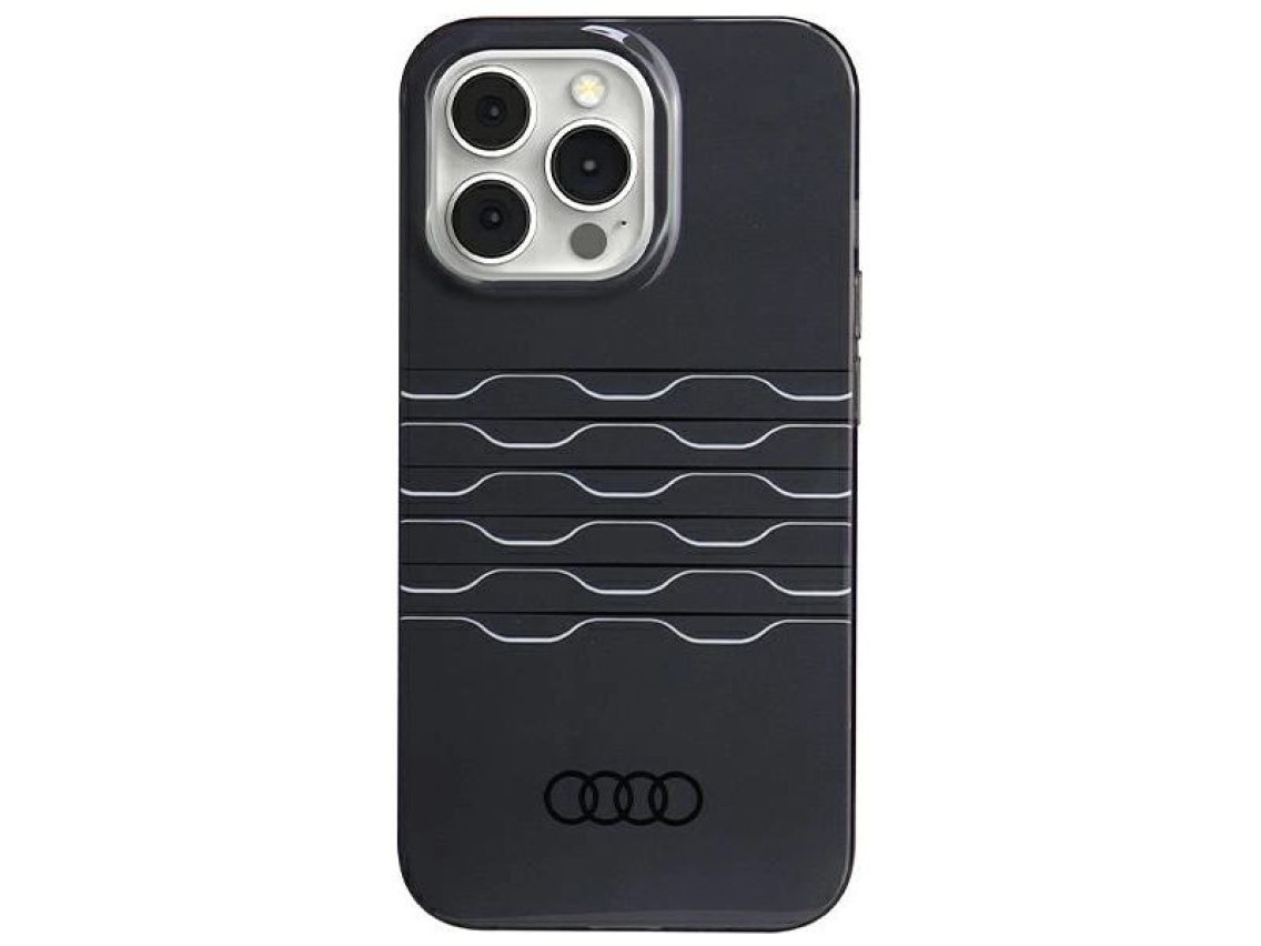 Capa Audi IML MagSafe para iPhone 13 Pro Max - preta