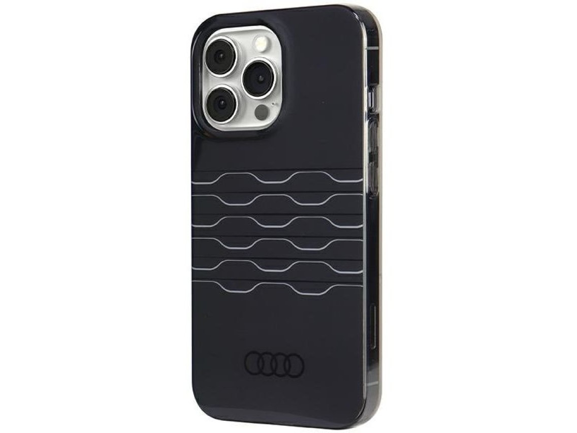 Capa Audi IML MagSafe para iPhone 13 Pro Max - preta