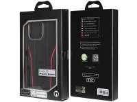 Audi Genuine Leather case with MagSafe for iPhone 14 Pro Max - black and red Audi Genuine Leather case with MagSafe for iPhone 14 Pro Max - black and red