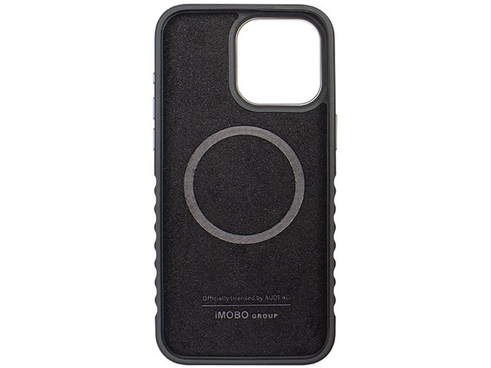 Audi Genuine Leather case with MagSafe for iPhone 14 Pro Max - black and red