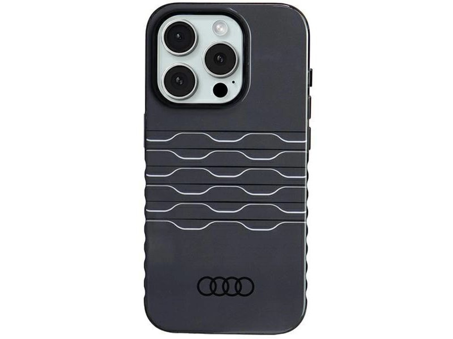 Capa Audi IML MagSafe para iPhone 15 Pro - preta