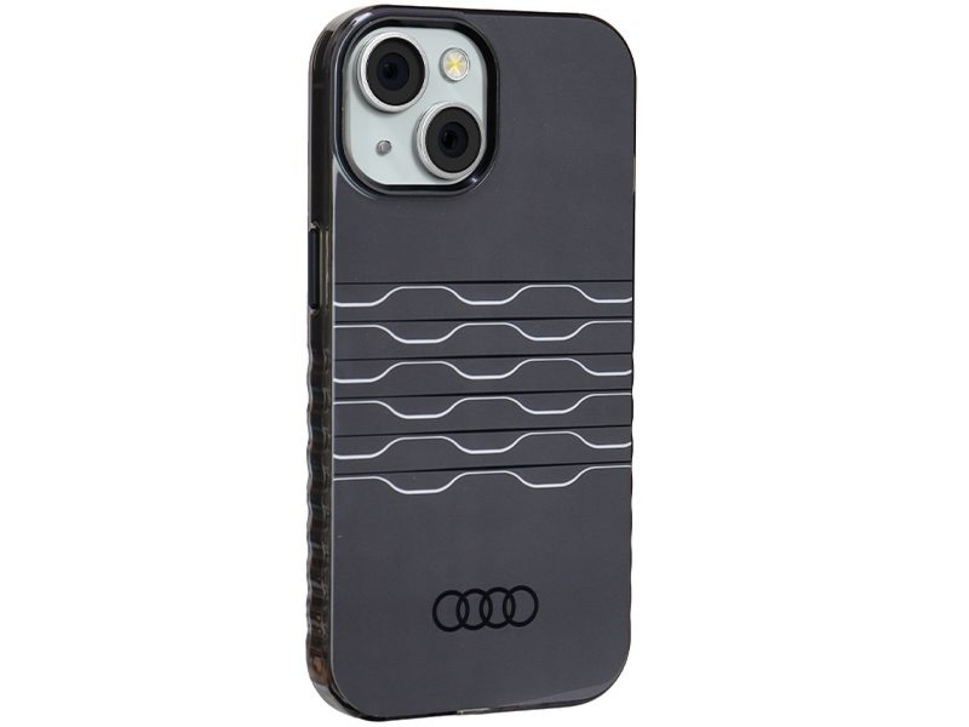 Capa Audi IML MagSafe para iPhone 15/14/13 - preta