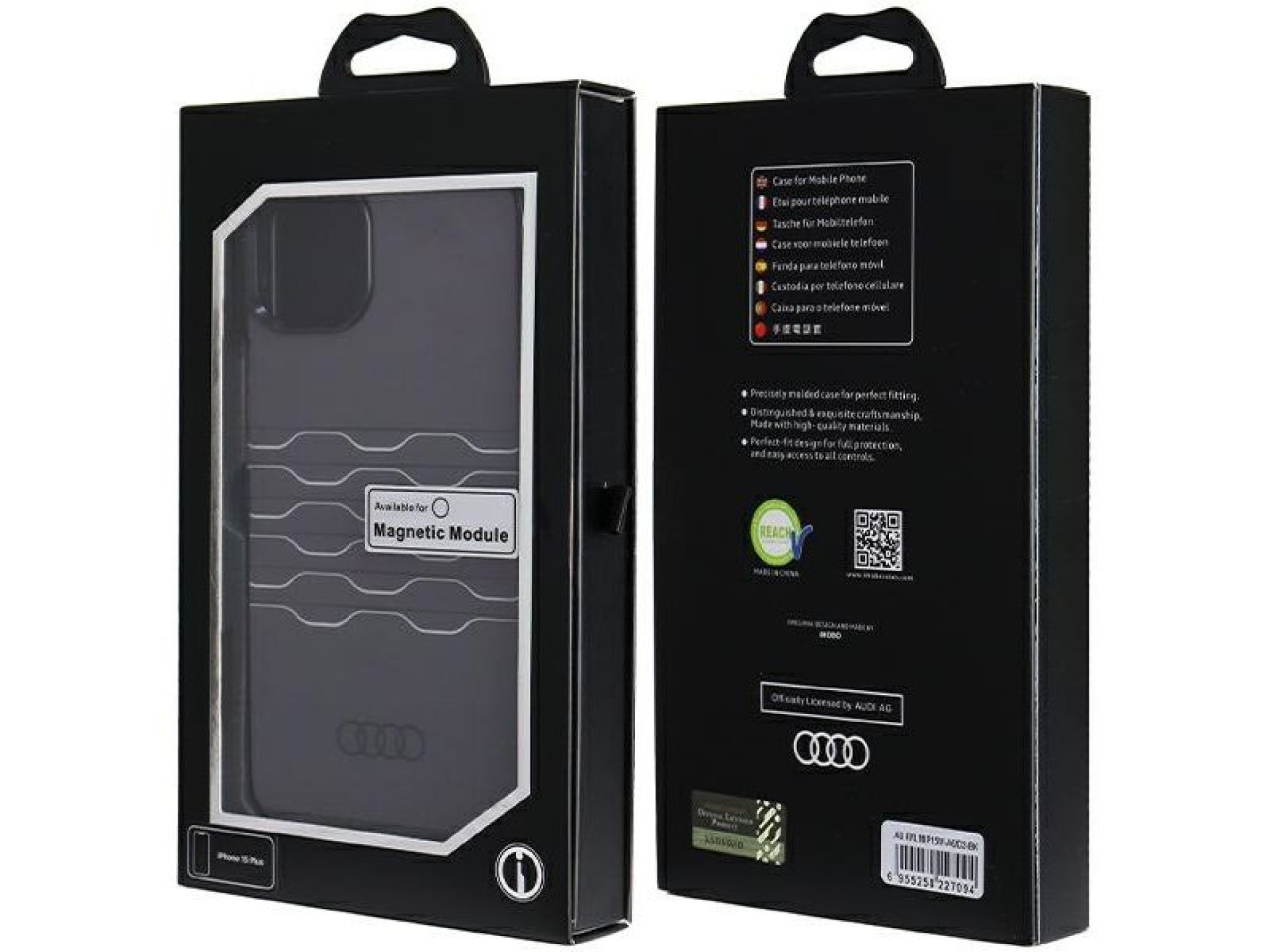 Audi IML MagSafe case for iPhone 15 Plus / 14 Plus - black