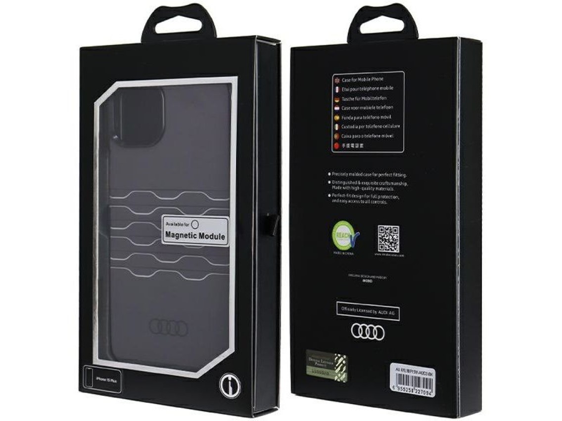 Audi IML MagSafe case for iPhone 15 Plus / 14 Plus - black