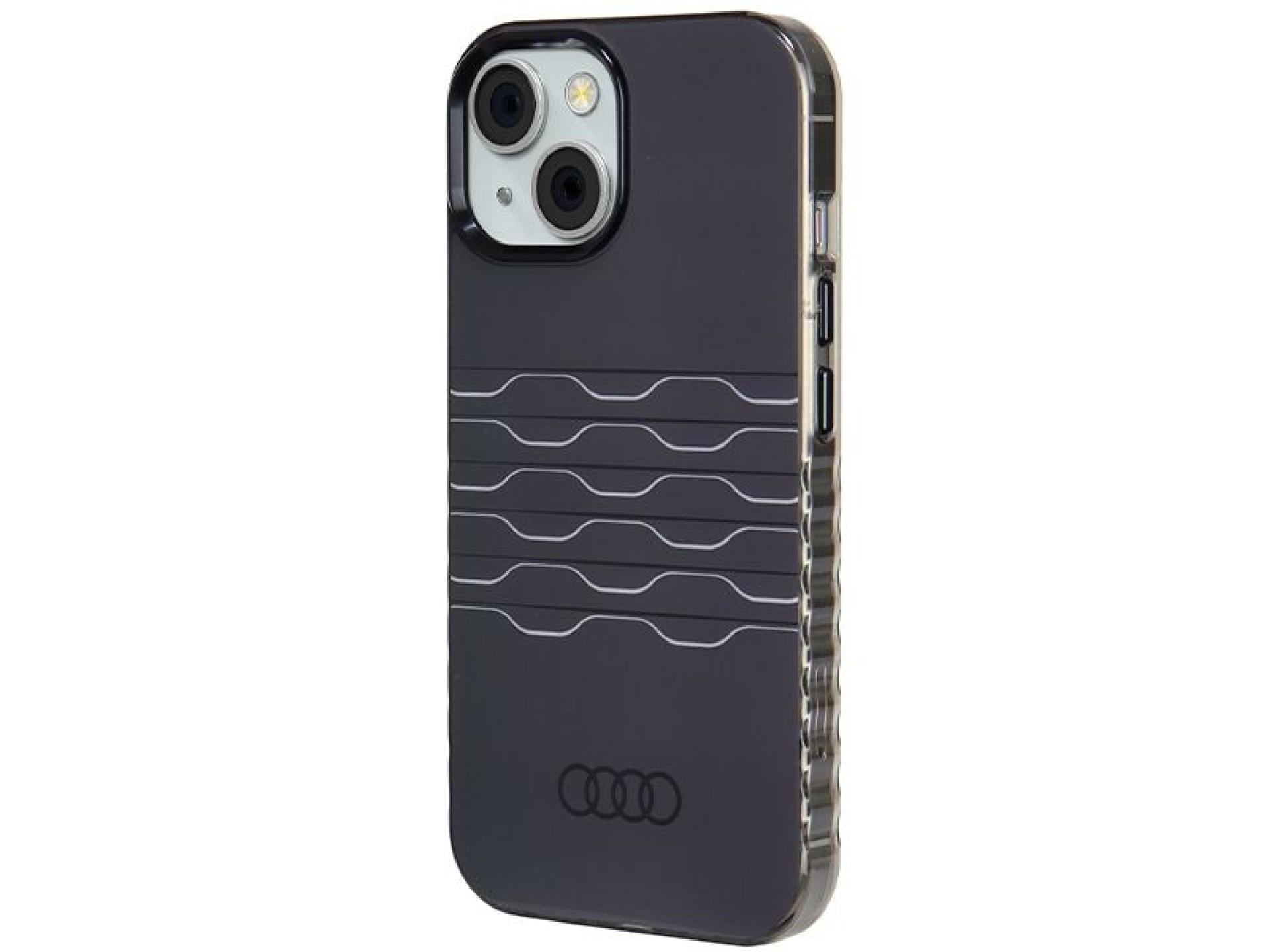 Capa Audi IML MagSafe para iPhone 15/14/13 - preta