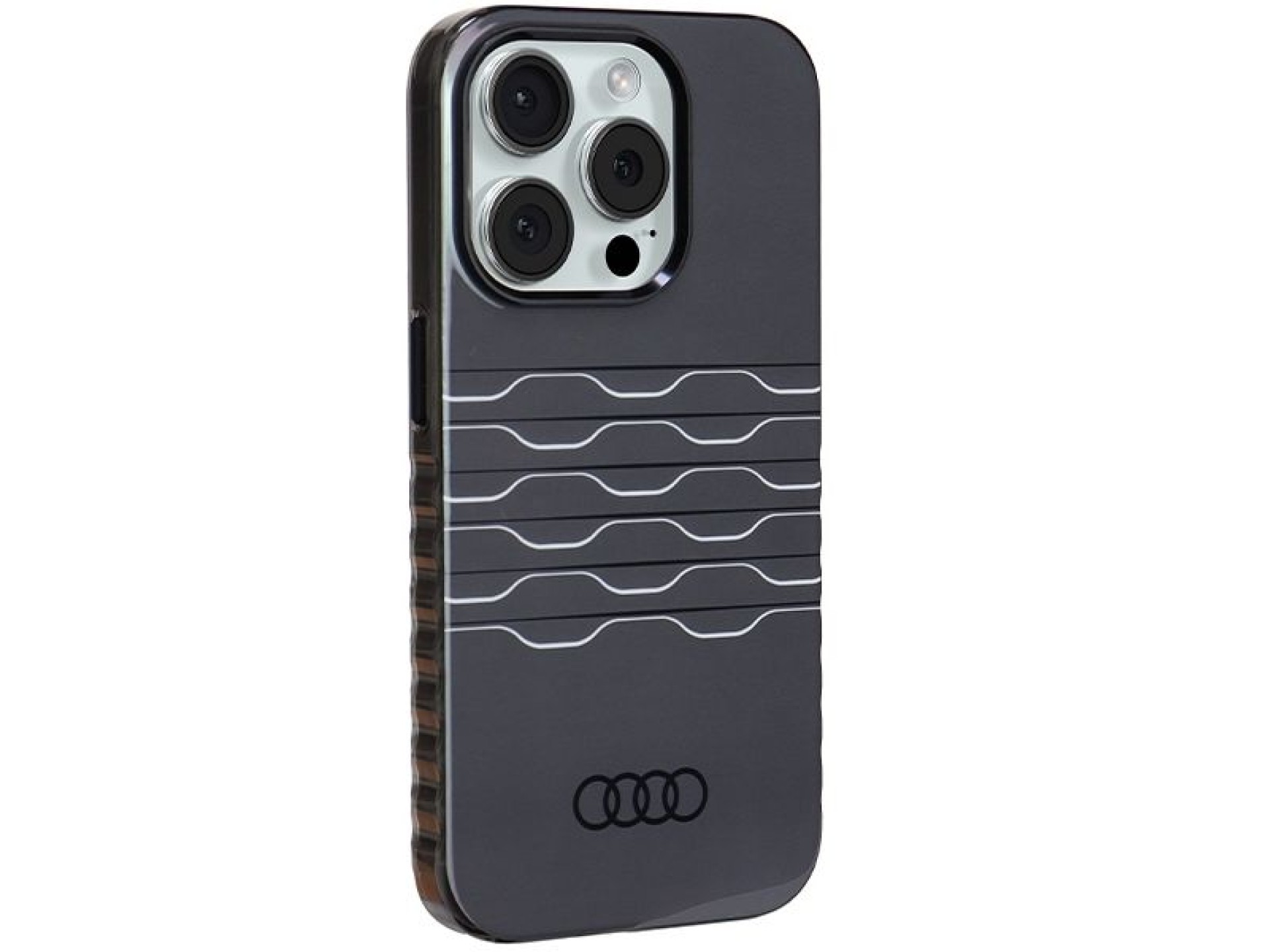 Capa Audi IML MagSafe para iPhone 15 Pro - preta