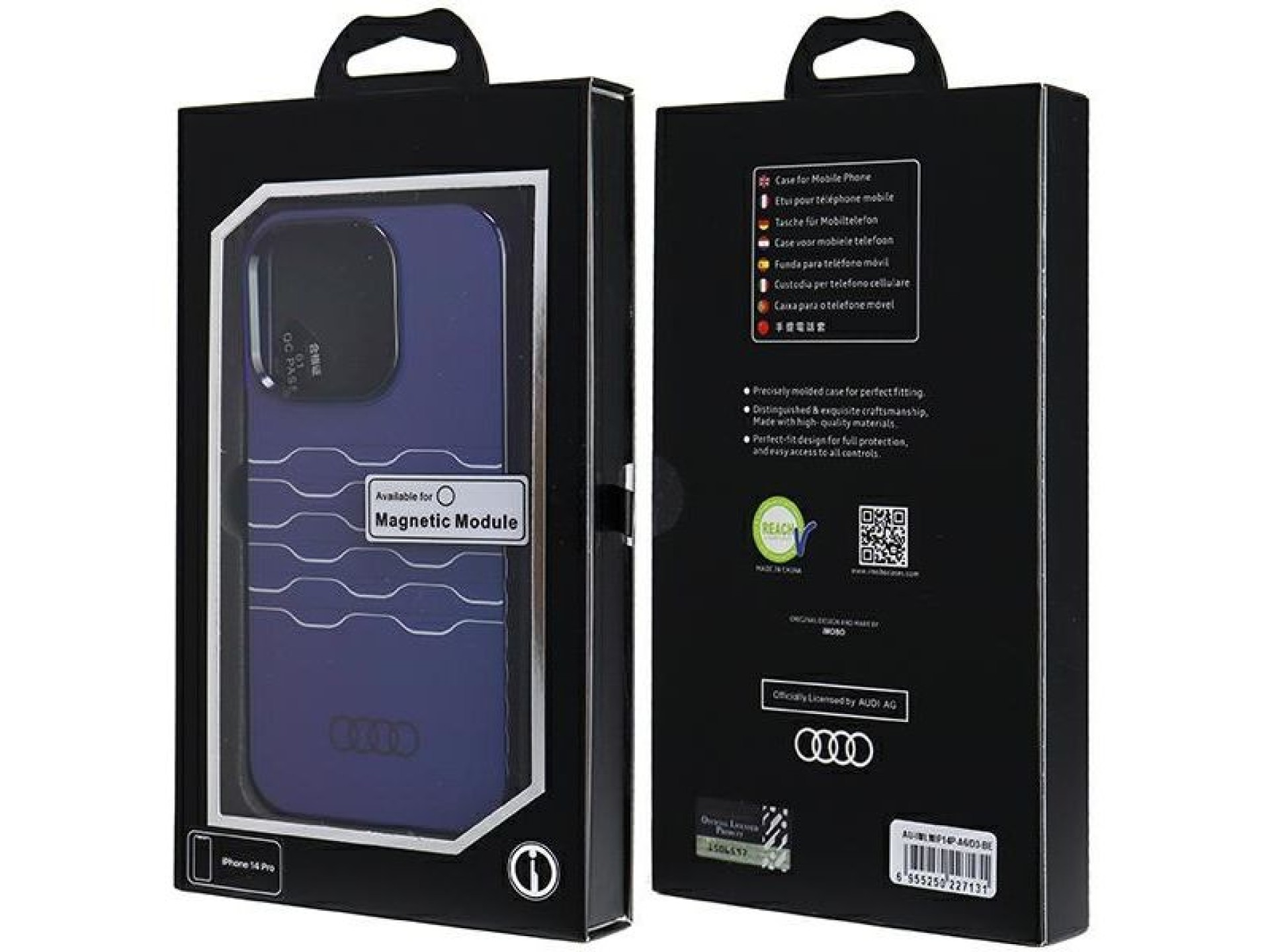 Audi IML MagSafe case for iPhone 14 Pro - blue