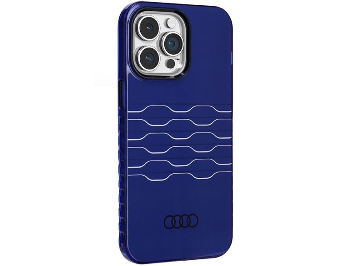Capa Audi IML MagSafe para iPhone 14 Pro Max - azul