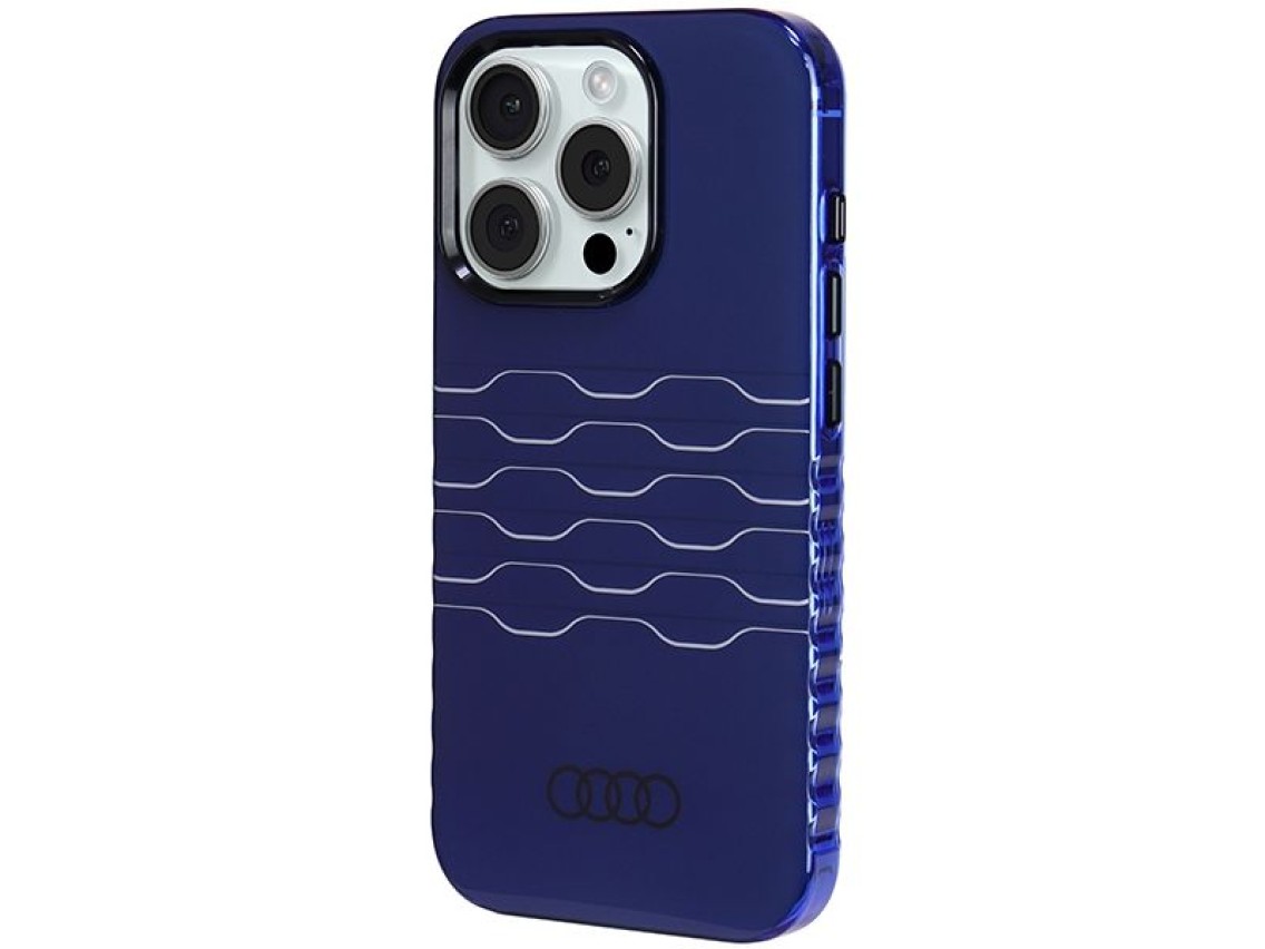 Capa Audi IML MagSafe para iPhone 15 Pro - azul