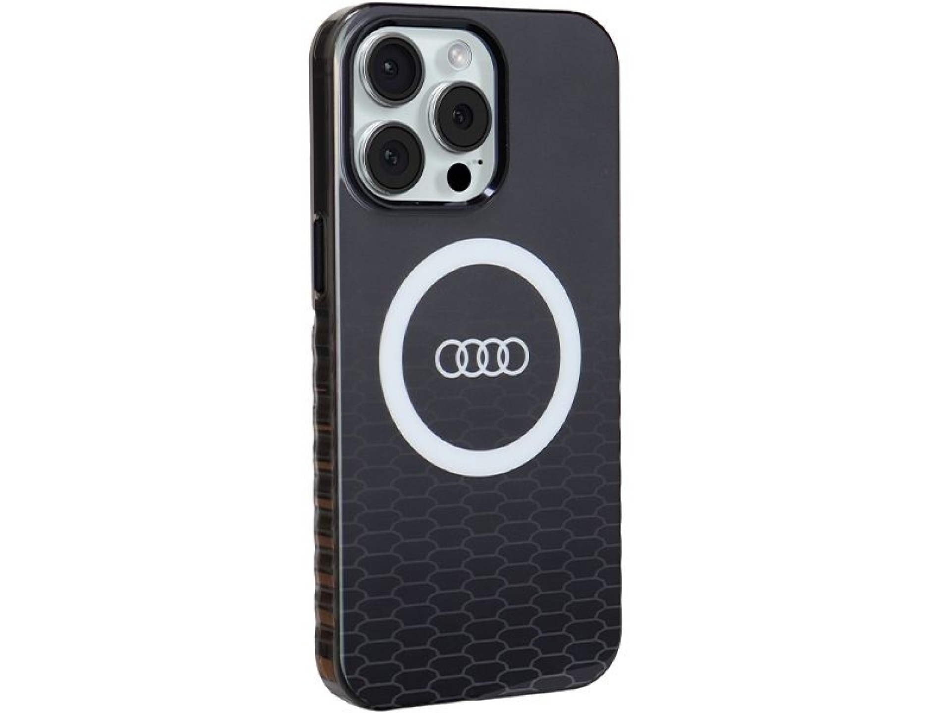 Audi IML Big Logo MagSafe case for iPhone 15 Pro Max - black