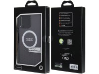 Audi IML Big Logo MagSafe case for iPhone 15 Pro Max - black Audi IML Big Logo MagSafe case for iPhone 15 Pro Max - black